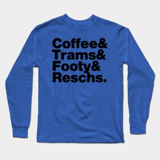 Reschs - Melbourne (black) Long Sleeve T-Shirt